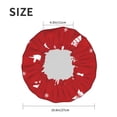thumbnail image 6 of YFYANG Women's Double Waterproof Shower Cap, Red Christmas Tree Reusable Hair Cap for All Hair Styles and Head Sizes, 6 of 9