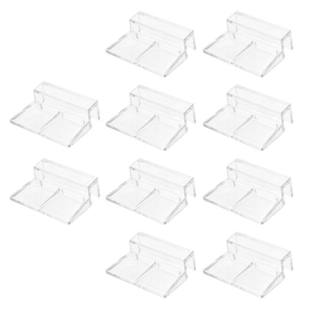 KAKOWELY 10 soportes acrílicos para cubiertas de acuarios, soportes para cubiertas de peceras, suministros para peceras