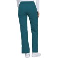 thumbnail image 2 of Cherokee Flexibles Women Scrubs Pant, Mid Rise Knit Waist Pull-On, Plus Size, 2085, 4XL, Caribbean, 2 of 7