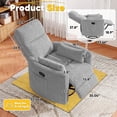 thumbnail image 6 of Homall 360° Power Swivel Recliner High Back Adult Rocker Recliner Chair with 2 Pillows for Nursing Expectant Mothers,Corduroy Gray, 6 of 7
