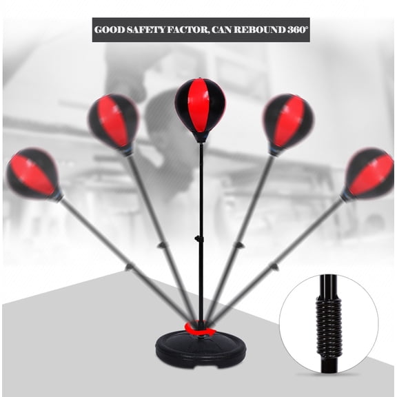 Gupbes Adjustable Height Kids Punching Ball Bag Speed Boxing Sports Set Fighting Game With Gloves, Kids Boxing Set,Boxing Set