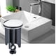 thumbnail image 2 of Juego de 2 tapones universales para lavabo CHAO 40 mm color blanco tapón de latón cromado con goma, 2 of 5