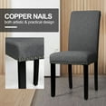 thumbnail image 5 of Giantex Fabric Dining Chairs Upholstered Nailhead Trim,Wood,Sponge,Linen Fabric,Home, Restaurant and Cafe use, 5 of 5