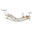 thumbnail image 2 of For Yamaha YZF R6 2006 to 2023 YZF-R6 YZFR6 Escape Motorcycle Exhaust Muffler Middle Link Pipe Slip-on, 2 of 4