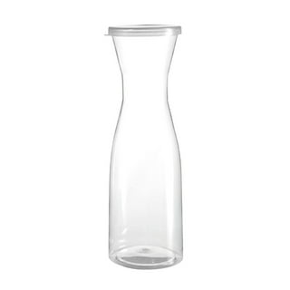 UMIEN Carafe Pitcher Clear Beverage Carafes with Flip Top Lid for