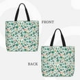 thumbnail image 2 of Fotbe Floral In Teal Bolsa Tote con Estampado para Mujer, Bolsos con Cremallera, Bolsa de Hombro Casual de Gran Capacidad con Bolsillos Internos, 2 of 7