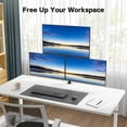 thumbnail image 3 of BONTEC Triple Monitor Desk Mount, Full Motion 3 Arm Stand for 13-32 Inch Screens, VESA 75x75/100x100mm, C Clamp/Grommet, 22 lbs per Arm, 3 of 9