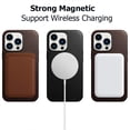 thumbnail image 4 of Soft Genuine Leather Case for iPhone 14 Pro Max Quality Business Case for iPhone 14 Plus Magnetic Charging Phone Back Cover, 4 of 5
