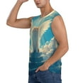 thumbnail image 2 of Disketp Sunshine Cute Winged Cat Sleeveless Tshirts for Men, Muscle Shirts for Men Dry Fit Tank Top-X-Large, 2 of 5