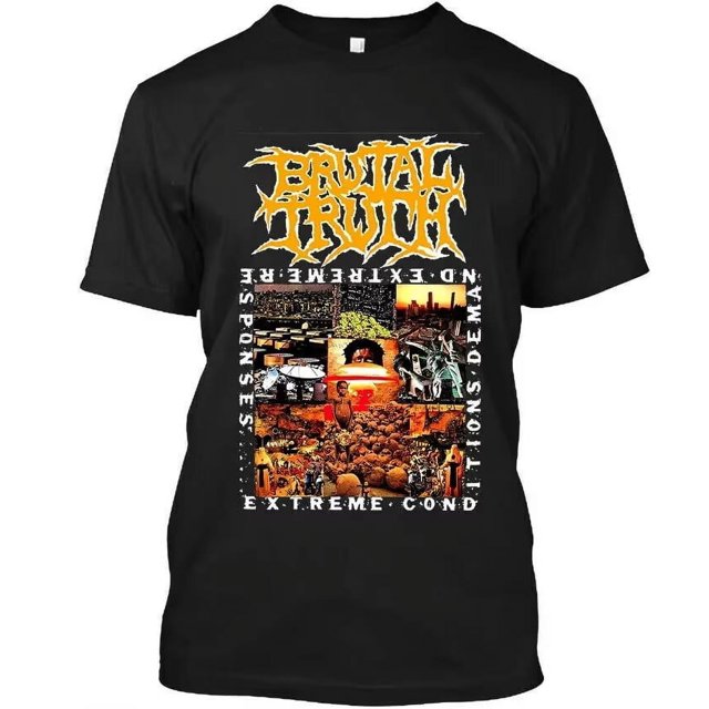 Camiseta Napalm Death Grinding Heavy Metal para hombre y mujer, 100% algodón, talla grande, estampado, cuello redondo, ropa de calle, Top Unisex