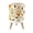 Color 1, variant on Small Trash Can with Lid Abstract Geometric Colorful Circles Lines 1.8 Gallon Dog Proof Trash Can Round Garbage Can Waste Bin Wastebasket for Bathroom Bedroom Living Room