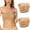 Beige, variant on 2pc Bras for Women Wirefree Padded Stretch Bra Strapless No Underwire Bralettes Full Coverage Tube Top Bras