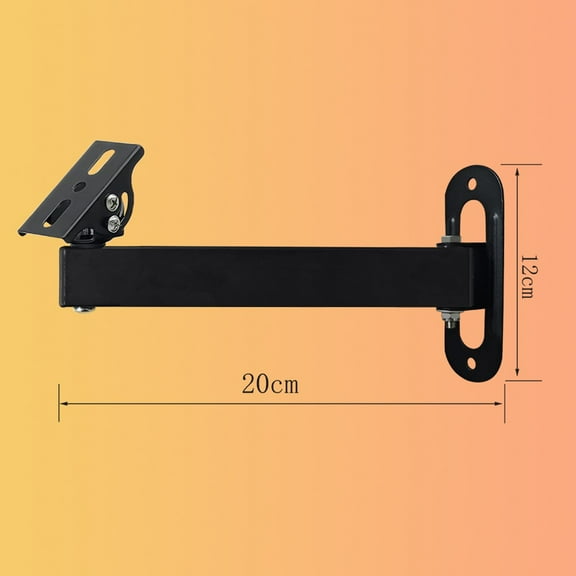 Wall Corner Mount Metal Black Bracket Long Arm for CCTV Camera Projector Holder