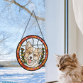 thumbnail image 3 of HOMYGIFTS Personalized Pet Stained Glass Suncatcher – Custom Dog or Cat Window Decor, 3 of 6