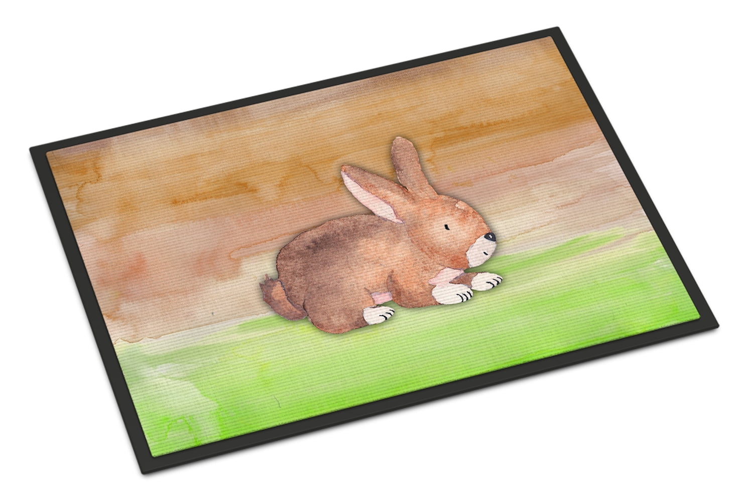 Rabbit Watercolor Door Mat