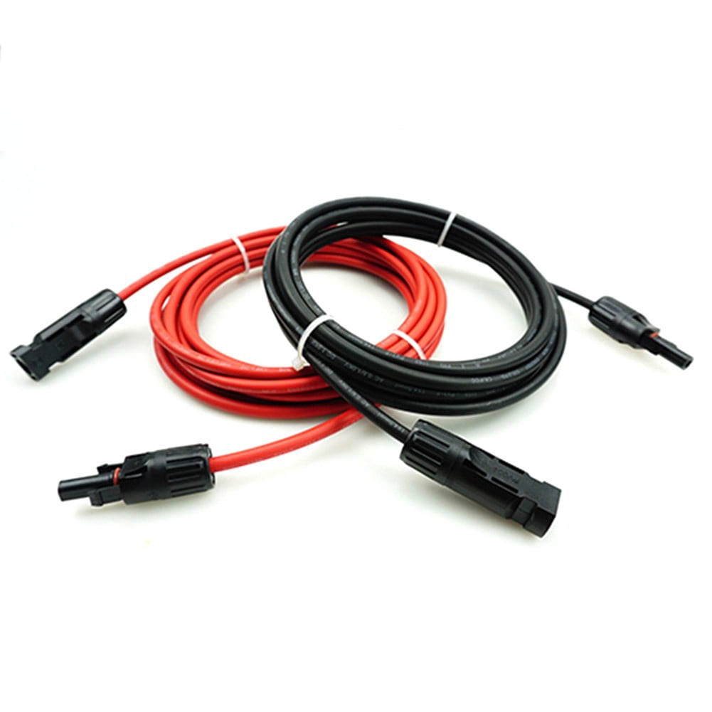 1M Solar Pv Panel Extension Cable Sae Photovoltaic Connector Wire 10Awg