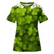 thumbnail image 5 of Puntoco Liquidación de blusas cortas para mujer, blusas con cuello redondo y manga corta con estampado para mujer, 5 of 5