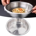thumbnail image 1 of Stainless Steel Heavy Duty Stackable Deep Metal Plates, 3 Sizes Camping Dinnerware Set Tableware for Home Kitchen Outdoor Use Serving, 1 of 7
