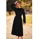 thumbnail image 5 of Vestido PRETTYGARDEN 2025 Swiss Dot Plisado Línea A Negro Talla L, 5 of 8