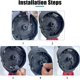 thumbnail image 3 of Paquete de 4 palancas de repuesto para cortacésped Black & Decker para cortacésped NST2118 LST220 LST136, 3 of 5