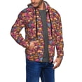 thumbnail image 2 of Kdxio Skull blue daisy flower Print Men Hoodies Casual Hoodies for Men with Zip Pockets Full Zip Long Sleeve Sweatshirt Sports Hooded Jacket-X-Large, 2 of 5