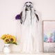 thumbnail image 2 of Halloween Skeleton Haunted House Props Pendant Ghost Bride Groom Vine Wreath Party Dress Up Decoration Supplies, 2 of 4