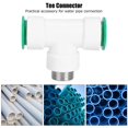 thumbnail image 3 of Tee Pipe Fitting, PPR Plastic Water Pipe Tee Connector Adapter for Plumbing Pipe Shelf Connection Fittings Accessories (32 * 1"), 3 of 7