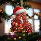 thumbnail image 4 of Adornos Navideños con Monograma Acrílico de 26 Letras y Gorro de Papá Noel | Adornos Colgantes 2D para Árbol de Navidad | Decoración Navideña para El Hogar | Adornos Navideños Multiusos para Chimenea, 4 of 5