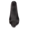 thumbnail image 2 of SUCS Cos Wig Universal Black White Long Straight Hair Style For Men And Women, 2 of 2