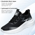 thumbnail image 5 of CHICVOMEY Women's Platform Walking Sneakers - Thick-Soled Breathable Running Sneakers with Arch Support Non-Slip - Lightweight Casual Outdoor Travel Shoes, 5 of 8