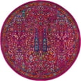 thumbnail image 2 of Rugs.com Calypso Collection Rug – 5 Ft Round Pink Medium Rug Perfect For Kitchens, Dining Rooms, 2 of 8