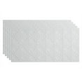 thumbnail image 1 of FASÄDE Traditional 4 Decorative Vinyl 2ft x 4ft Glue Up Ceiling Panel in Matte White (5 Pack), 1 of 5