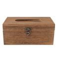 thumbnail image 4 of Caso de Almacenamiento de Toallas de Papel, Exquisita Exquisita Burnt Burnt Wood Box Box Box Aplication for Massage Shop, 4 of 7