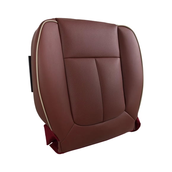 APPLAYERR Perfect Fit Wine Red Leather Driver Bottom Seat Cover for Ford F150 King Ranch 2009-2012 Trucks