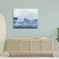 thumbnail image 2 of Stupell Industries White Sailboats Coasting Ocean Waters Blue Tide, 48 x 36,Design by Chris Paschke, 2 of 7