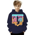 thumbnail image 4 of Boys Hoodies 100 Days Print Loose Fall Winter Pullover Hoodie Top School Hoodies for Boys Size 10-15Y, 4 of 4