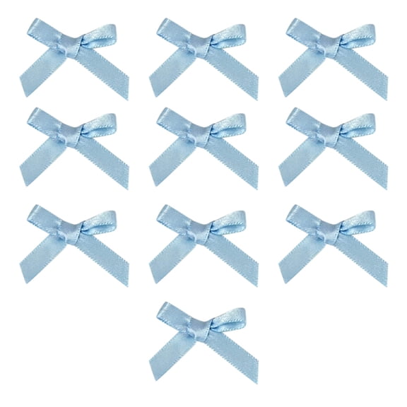 Handmade Satin Bows - 10pcs, 6 Colors, Reusable Ties - for Gift Wrapping, Crafts, Party Decor