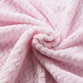 thumbnail image 4 of CREVENT 30''X40'' Cozy Fluffy Warm Fleece Infant Blanket for Girls & Boys Toddler Crib Cot Stroller - Wave Baby Pink, 4 of 6