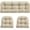 Beige, variant on Outdoor/Indoor All Weather Tufted Wicker Chair Cushions of 3 Pieces, 1 Loveseat and 2 U-Shape Waterproof Cushions for Patio Furniture,Wicker Loveseat,Bench-Yellow