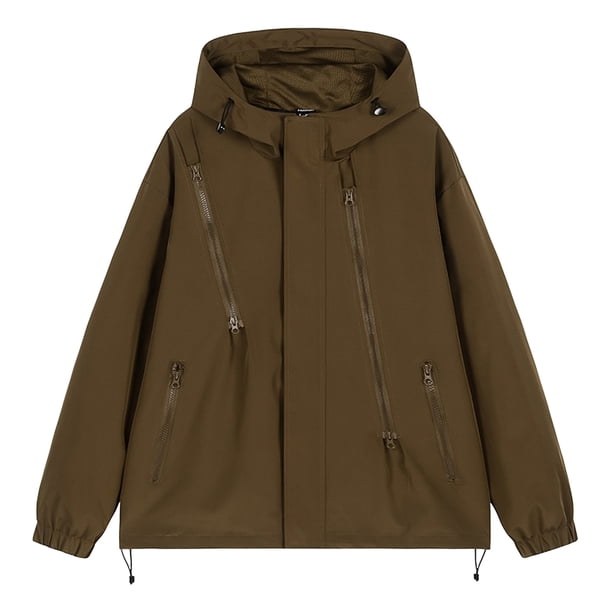 pstuiky camisetas de manga larga para hombre, Chaqueta informal de hombre de color liso con capucha, manga larga y bolsillo con cremallera, estilo stormtrooper camisetas de hombre l