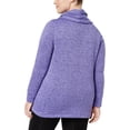 thumbnail image 2 of Ideology Womens Activewear Fleece Cowl Neck Pullover Top;3X, 2 of 2