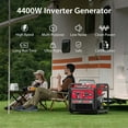 thumbnail image 3 of PowerSmart 4400-Watt Powered for Outdoor and Home Use, EPA Compliant Gas Portable Inverter Generator, 3 of 12