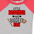 thumbnail image 4 of Inktastic Little Brother and Biggest Fan Baseball Glove and Bat Boys Baby Bodysuit, 4 of 5