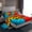 Blue Red, variant on Feelyou Cartoon Art Twin Sheet Sets for Teens, Vintage Hip Hop Graffiti Twin Fitted Sheet, Game Boy Flat Sheet, Ultra Soft Bedroom Decor, 3 Pieces