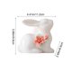 thumbnail image 3 of Uuiauoio 1 pc Mini Ceramic Rabbit Figurines, Porcelain Easter Bunny Decorations for Home, Tabletop Ornament, Tea Ceremony Pet, 3 of 6