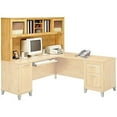 thumbnail image 2 of Bush Somerset 72in 2-Door Hutch with Cubbies in Maple Cross - fits on 72W L Desk or 72W Office Desk (sold Separately), 2 of 3