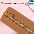 thumbnail image 4 of Holloyiver Genuine leather pen case,Cowhide pencil pouch with zipper,Portable Pen Bag Multi-use Pencil Holder for Office and Outdoor Sketching Lightweight and Spacious Design for Easy Carrying, 4 of 9