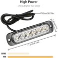 thumbnail image 3 of pcs white light + yellow 6 light ultra-thin warning light engine, 3 of 5