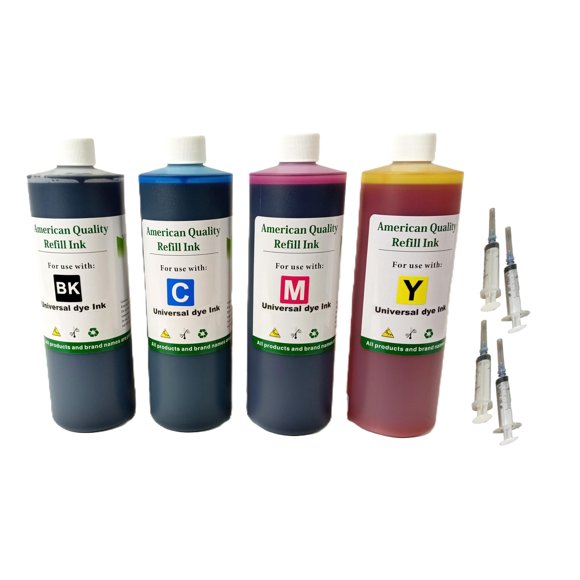 Tinta de recarga colores vivos 4x500 ml tinta universal a base de colorante