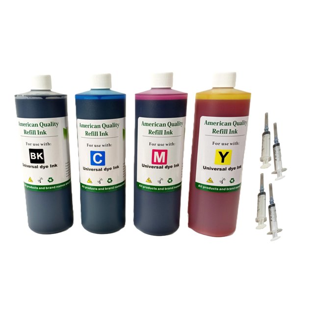 Tinta de recarga colores vivos 4x500 ml tinta universal a base de colorante